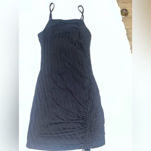 Black dress with matching button up blouse